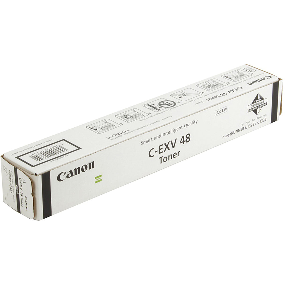 Canon C-EXV 48 Black Original Toner Cartridge for Canon imageRUNNER ADVANCE printers – genuine Canon black toner delivering sharp text, consistent print quality and reliable performance.