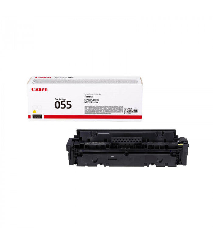 Canon CRG055 Original Yellow Toner Cartridge by Meimag Electronics, genuine Canon yellow toner designed for vibrant colour prints, consistent image quality, and reliable performance in compatible Canon laser printers.