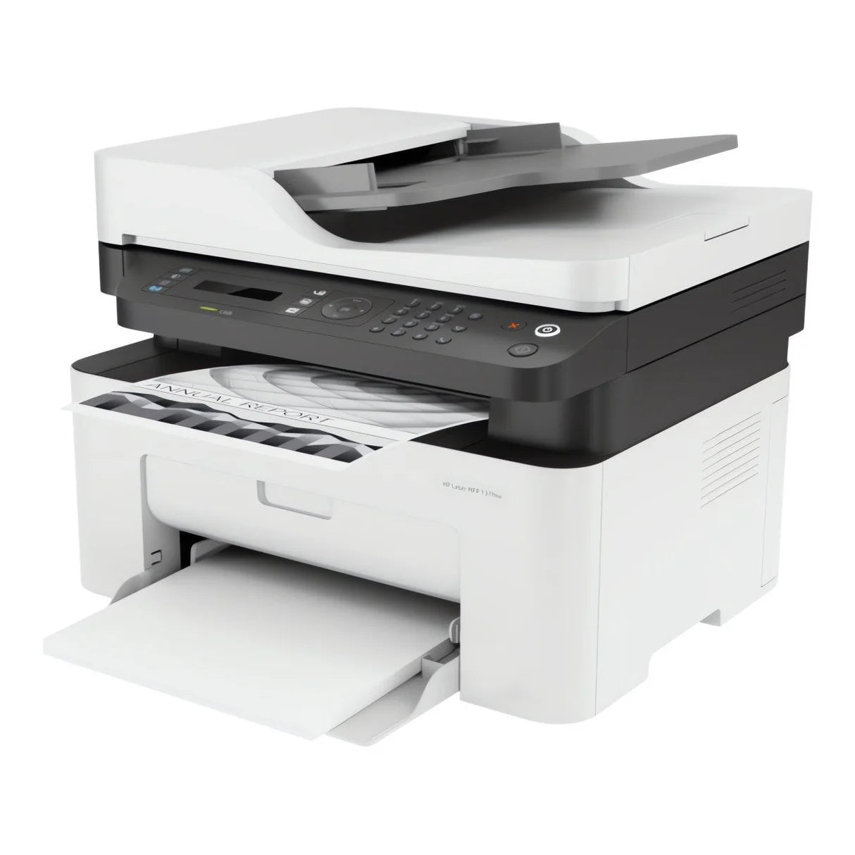 HP MFP Mono LaserJet 137fnw Printer by Meimag Electronics, compact monochrome multifunction laser printer with print, scan, copy, and fax functions, wireless connectivity, mobile printing support, and reliable high-quality output for home and office use.
