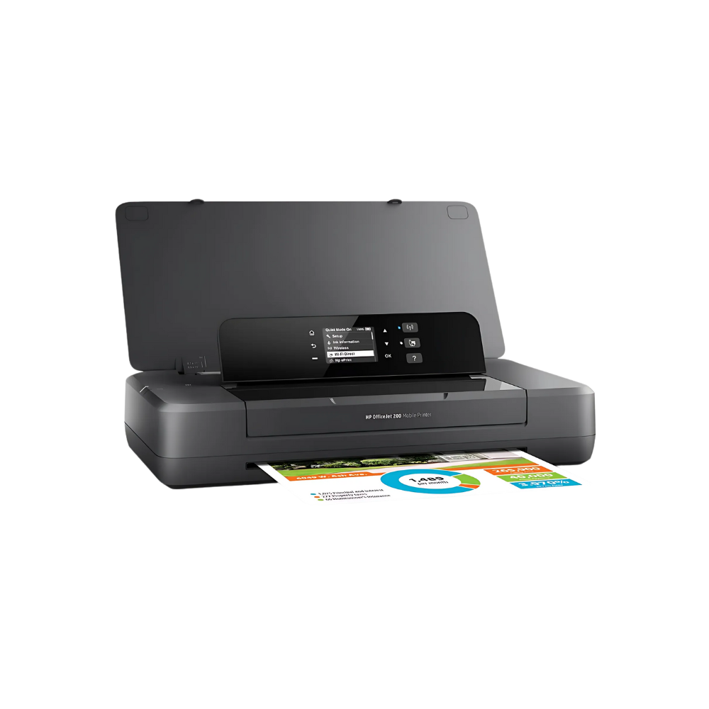 HP OfficeJet 202 Mobile Colour Printer with wireless printing and rechargeable battery for business professionals – available from Meimag Electronics