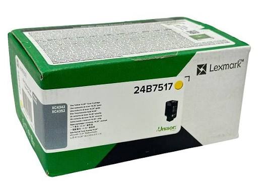 Lexmark Yellow Original Toner Cartridge for Lexmark XC4342 multifunction colour laser printer – genuine Lexmark yellow toner delivering vibrant colours, consistent print quality and reliable performance.