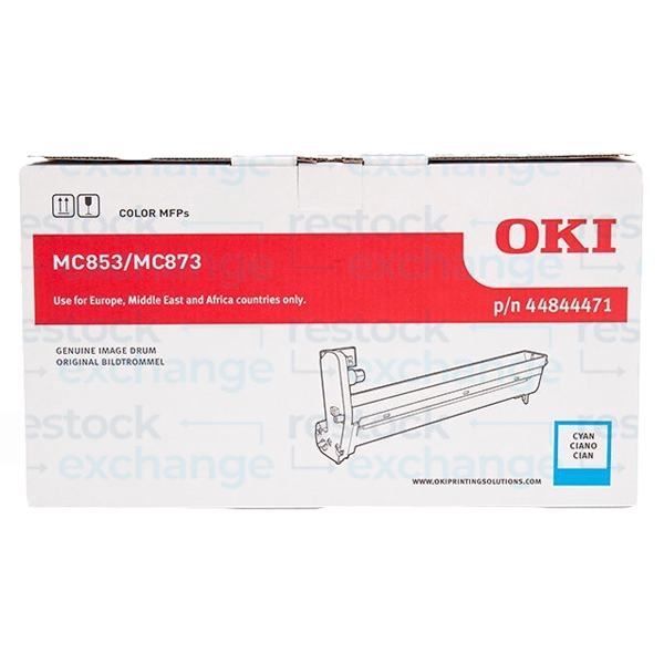 OKI MC853, MC873 and MC883 Cyan Original Drum Unit for Colour Multifunction Pri