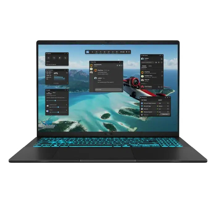 ASUS Vivobook V16 V3607VH Laptop with Intel Core 7 240H processor, 16GB DDR5 RAM, 1TB SSD, 16-inch WUXGA 144Hz display, NVIDIA GeForce RTX 5050 8GB GDDR7 graphics, Windows 11 Pro, Matte Black, ideal for gaming, content creation, and professional productivity.