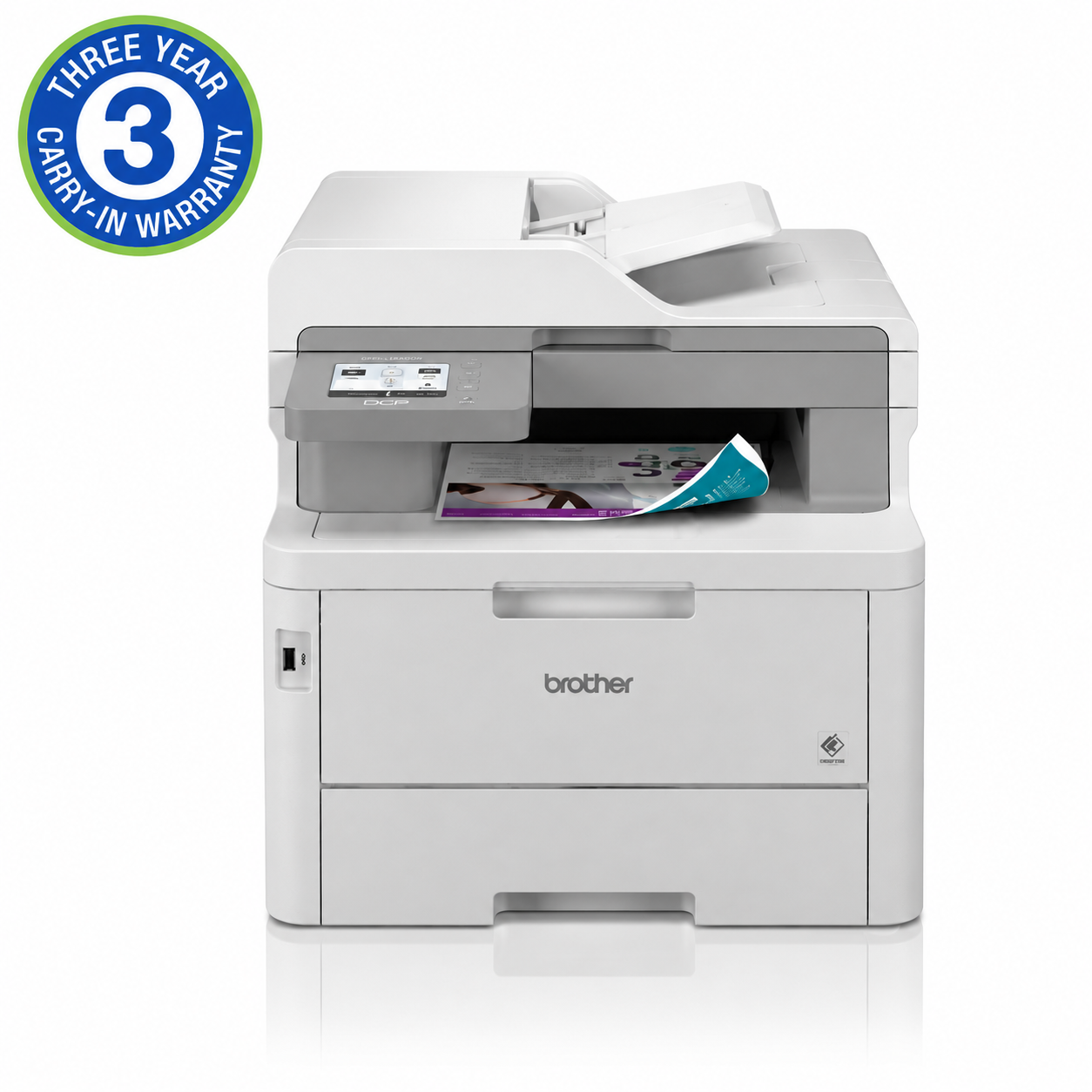 Brother MFC-L8390CDW Colour Laser Multifunction Printer by Meimag Electronics, high-performance colour laser printer with print, scan, copy, and fax capabilities, wireless and wired network connectivity, automatic duplex printing, and professional-quality output for busy office environments.