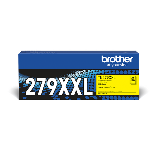 Brother TN-279XXLY Yellow Original Super High Yield Toner Cartridge | Genuine Brother Yellow Laser Toner for Bright Colour Printing, Sharp Graphics & Professional Business Documents | Super High Yield Original Brother Printer Toner South Africa | Meimag Electronics