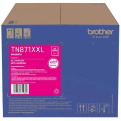 Brother TN-871XXLM Original Extra High Yield Magenta Toner Cartridge, genuine Brother toner for compatible Brother colour laser printers, delivering rich magenta colour, consistent print quality, exceptional page yield, and reliable performance for high-volume printing.