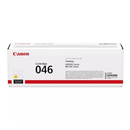 Canon CRG-046Y Original Yellow Toner Cartridge, genuine Canon toner for compatible colour laser printers, delivering bright yellow colour, consistent print quality, and reliable performance for professional home and office printing.