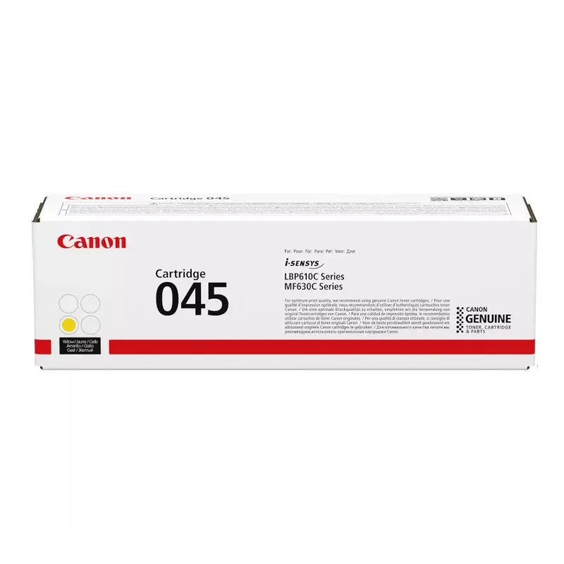 Canon CRG-045BK Original Black Toner Cartridge, genuine Canon toner for compatible colour laser printers, delivering sharp black text, professional-quality documents, and reliable, consistent printing performance.