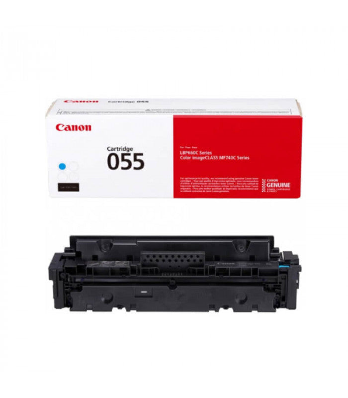 Canon CRG055 Original Cyan Toner Cartridge by Meimag Electronics, genuine Canon cyan toner designed to deliver vibrant colour output, sharp image quality, and reliable performance for compatible Canon laser printers.