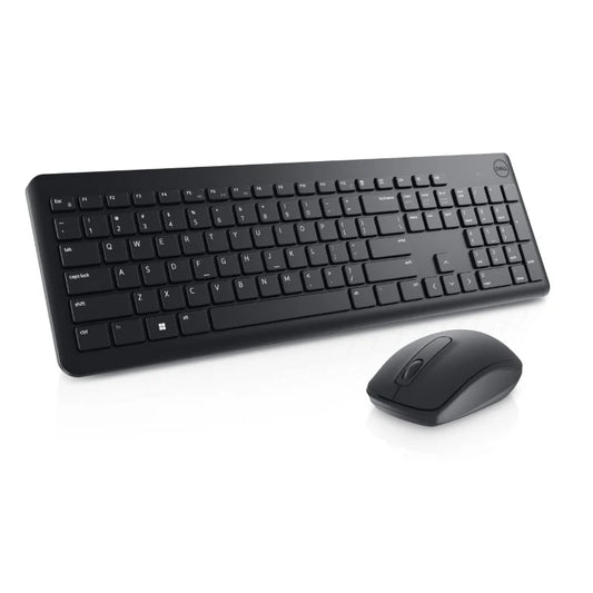 Dell KM3322W Wireless Keyboard and Mouse Combo US International (QWERTY) by Meimag Electronics, reliable wireless desktop set featuring a full-size keyboard, precision mouse, comfortable typing experience, long battery life, and dependable performance for home and office productivity.