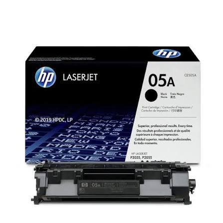 HP 05A (CE505A) Original Black Toner Cartridge, genuine HP LaserJet toner for compatible HP printers, delivering sharp black text, professional-quality documents, consistent print quality, and reliable performance for everyday home and office printing.