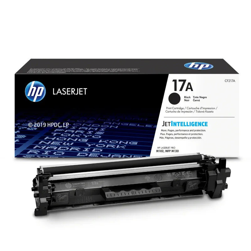 HP 17A (CF217A) Original Black Toner Cartridge, genuine HP LaserJet toner for compatible HP printers, delivering sharp black text, professional-quality documents, consistent print quality, and reliable performance for everyday home and office printing.