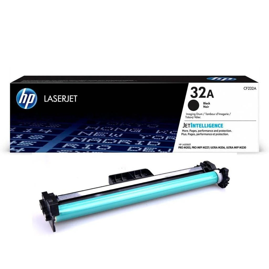 HP 32A (CF232A) Original Black Imaging Drum Unit, genuine HP imaging drum for compatible HP LaserJet printers, delivering sharp, consistent print quality, reliable performance, and long-lasting durability for professional printing.