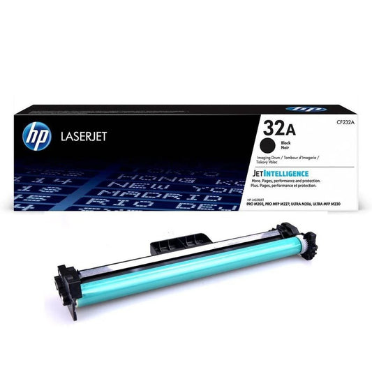 HP 32A (CF232A) Original Black Imaging Drum Unit, genuine HP imaging drum for compatible HP LaserJet printers, delivering sharp, consistent print quality, reliable performance, and long-lasting durability for professional printing.