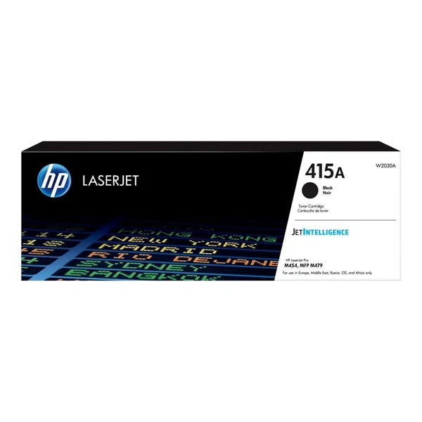 HP 415A Black Original Toner Cartridge (W2030A) for HP Color LaserJet Pro printers – genuine HP black toner delivering sharp text, consistent print quality and reliable performance.