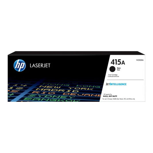 HP 415A Black Original Toner Cartridge (W2030A) for HP Color LaserJet Pro printers – genuine HP black toner delivering sharp text, consistent print quality and reliable performance.