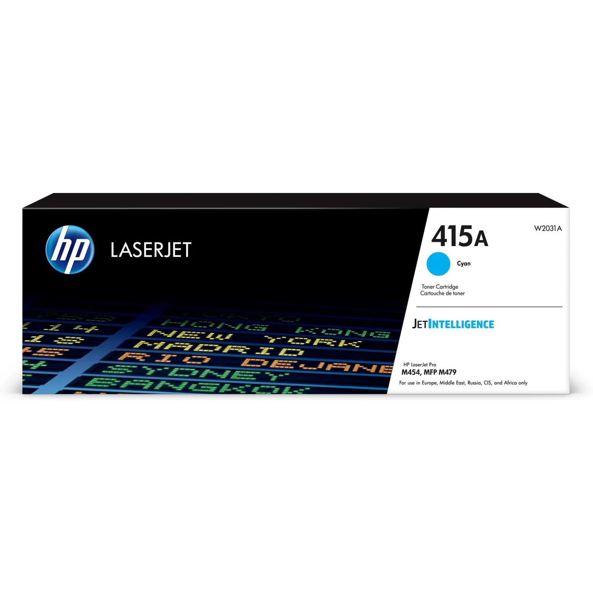 HP 415A Cyan Original Toner Cartridge (W2031A) for HP Color LaserJet Pro printers – genuine HP cyan toner delivering vibrant colours, consistent print quality and reliable performance.