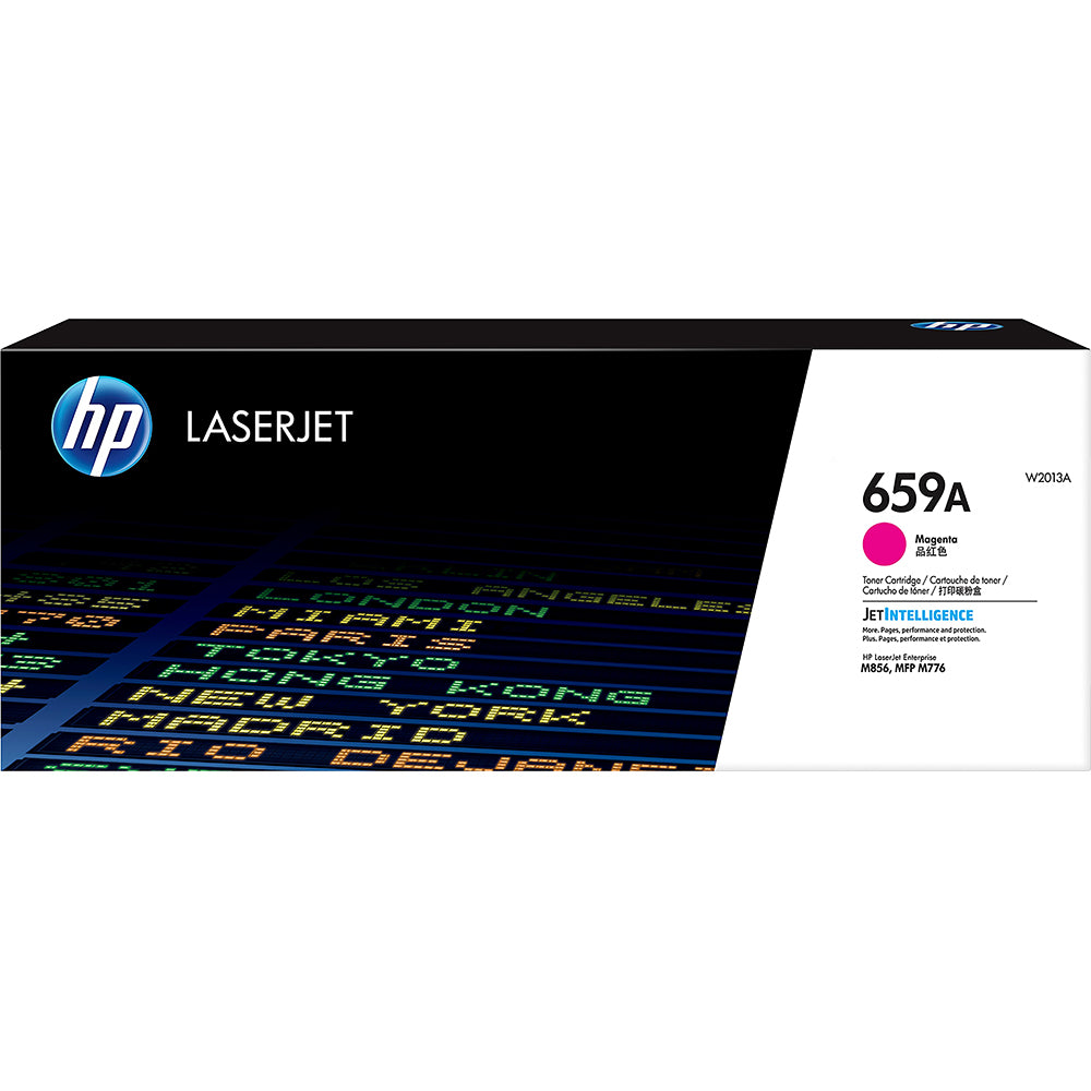 HP 659A (W2013A) Magenta Original Toner Cartridge for HP Color LaserJet Enterprise printers – genuine HP magenta toner delivering vibrant colours, consistent print quality and reliable performance.