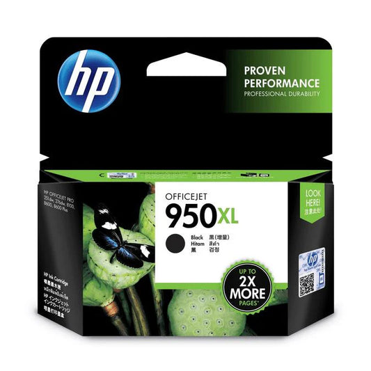 HP 951XL Original High Yield Black Ink Cartridge for HP printers by Meimag Electronics, genuine high-capacity black ink cartridge designed for crisp, sharp text and consistent high-quality printing performance.