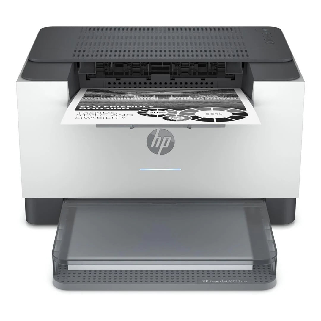 HP LaserJet Pro M211dw Mono Printer by Meimag Electronics, compact monochrome laser printer featuring fast printing speeds, automatic duplex printing, wireless connectivity, and sharp, professional-quality output for home offices and small businesses.