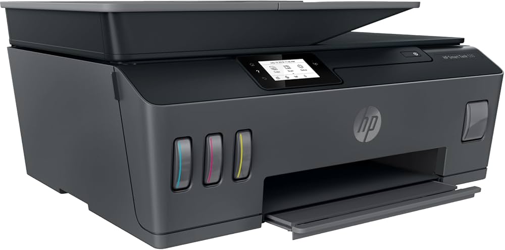 HP Smart Tank 530 Wireless All-in-One Printer by Meimag Electronics, refillable ink tank printer with wireless printing, scanning, and copying capabilities, designed for efficient high-volume, low-cost, high-quality home and office use.