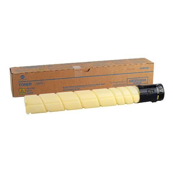 Konica Minolta Bizhub TN-321Y Yellow Original Toner Cartridge for Bizhub C224, C284 and C364 Printers