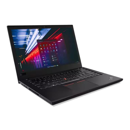 Lenovo ThinkPad T480 laptop with Intel Core i5 8th Gen processor, 16GB RAM, and 256GB SSD, durable business laptop designed for fast multitasking, office productivity, remote work, and everyday computing.