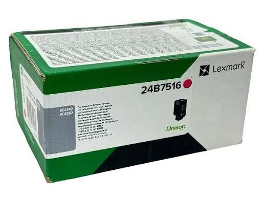 Lexmark Magenta Original Toner Cartridge for Lexmark XC4342 multifunction colour laser printer – genuine Lexmark magenta toner delivering vibrant colours, consistent print quality and reliable performance.