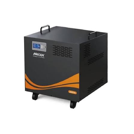 Mecer 2.4KVA 1440W inverter, reliable backup power solution designed to keep essential appliances and electronic devices running during power outages.
