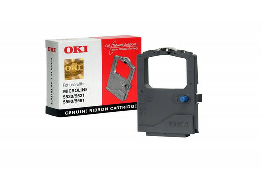 OKI Microline 5520 Original Printer Ribbon (4 Million Characters) | Genuine OKI Dot Matrix Ribbon Cartridge for Long Life High Volume Printing | Sharp Black Print Output for Business Forms Receipts & Continuous Printing South Africa | Meimag Electronics