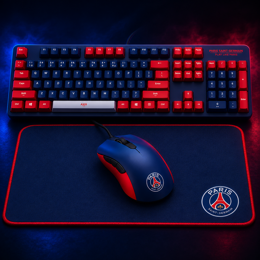 PSG Official Esports Gaming Bundle including KR1 Wired Mechanical Keyboard, 16000 DPI Wired Gaming Mouse and JQR XL Mousepad – complete gaming setup for precision, speed and performance.